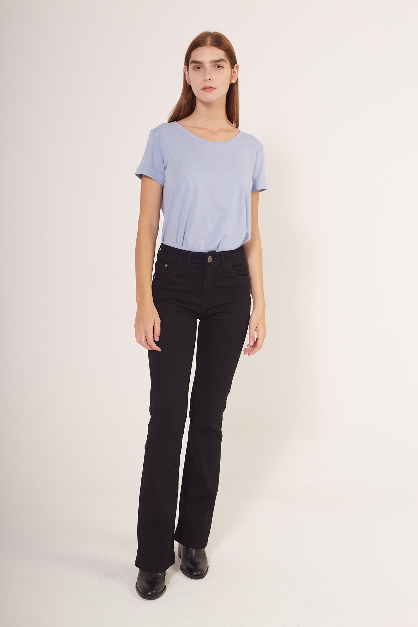 1085 PANTALÓN OXFORD NEGRO – Her Jeans