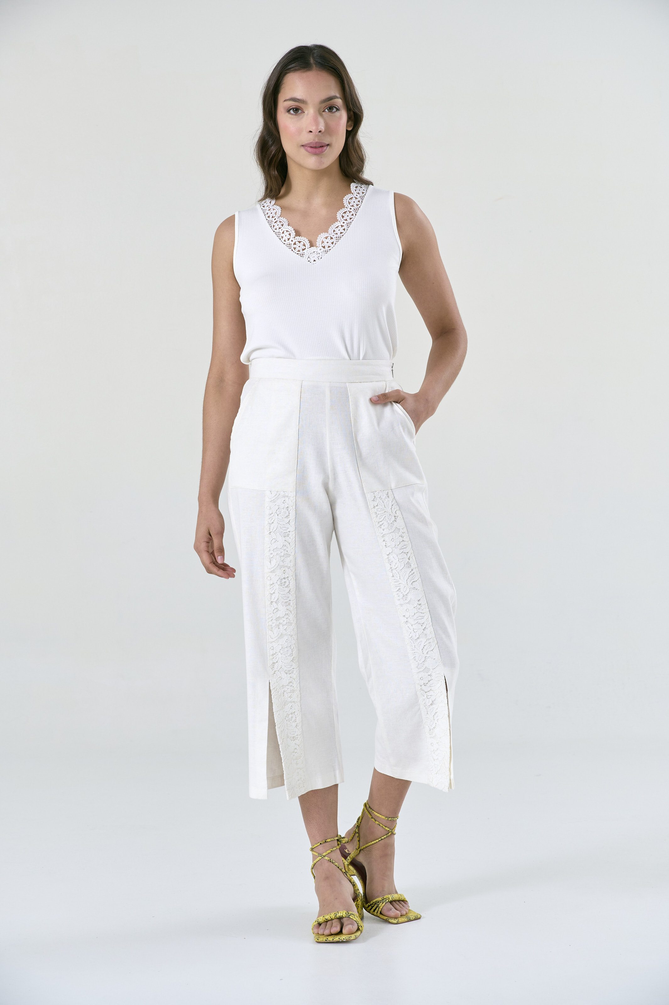 MUSCULOSA GEORGETTE CRUDO