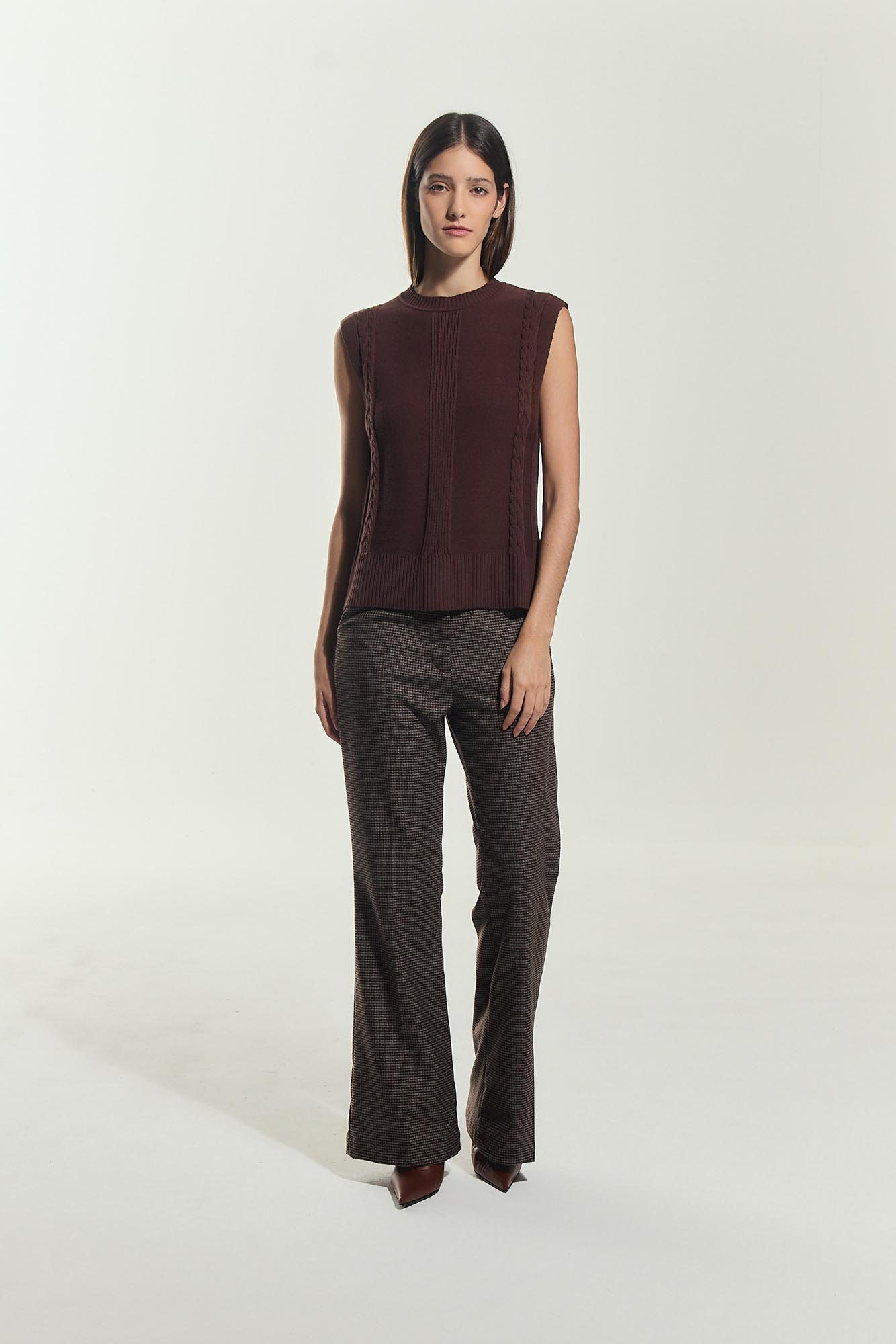 CHALECO SINTRA CHOCOLATE