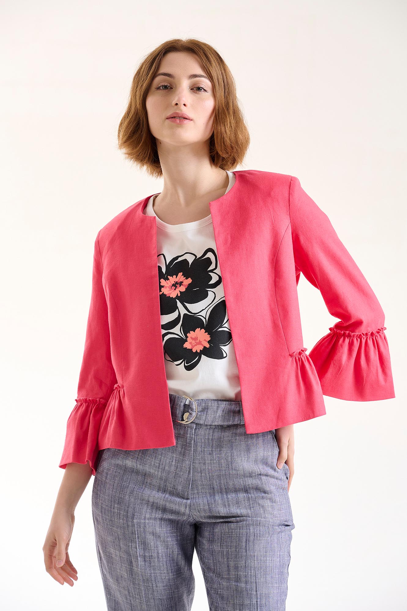 BLAZER OLIVIE VOLE FUCSIA