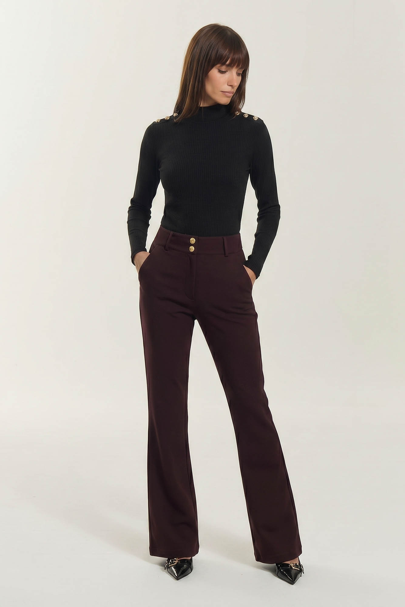 PANTALON SABER  BORDO