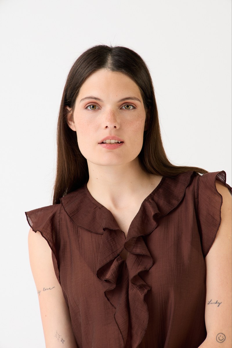 BLUSA DANUBE CHOCOLATE