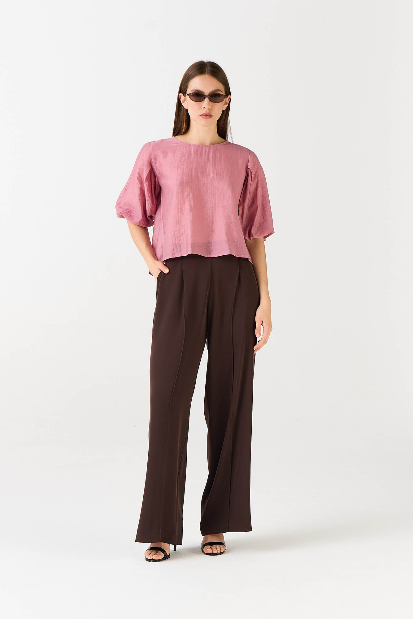 BLUSA VERT ROSA