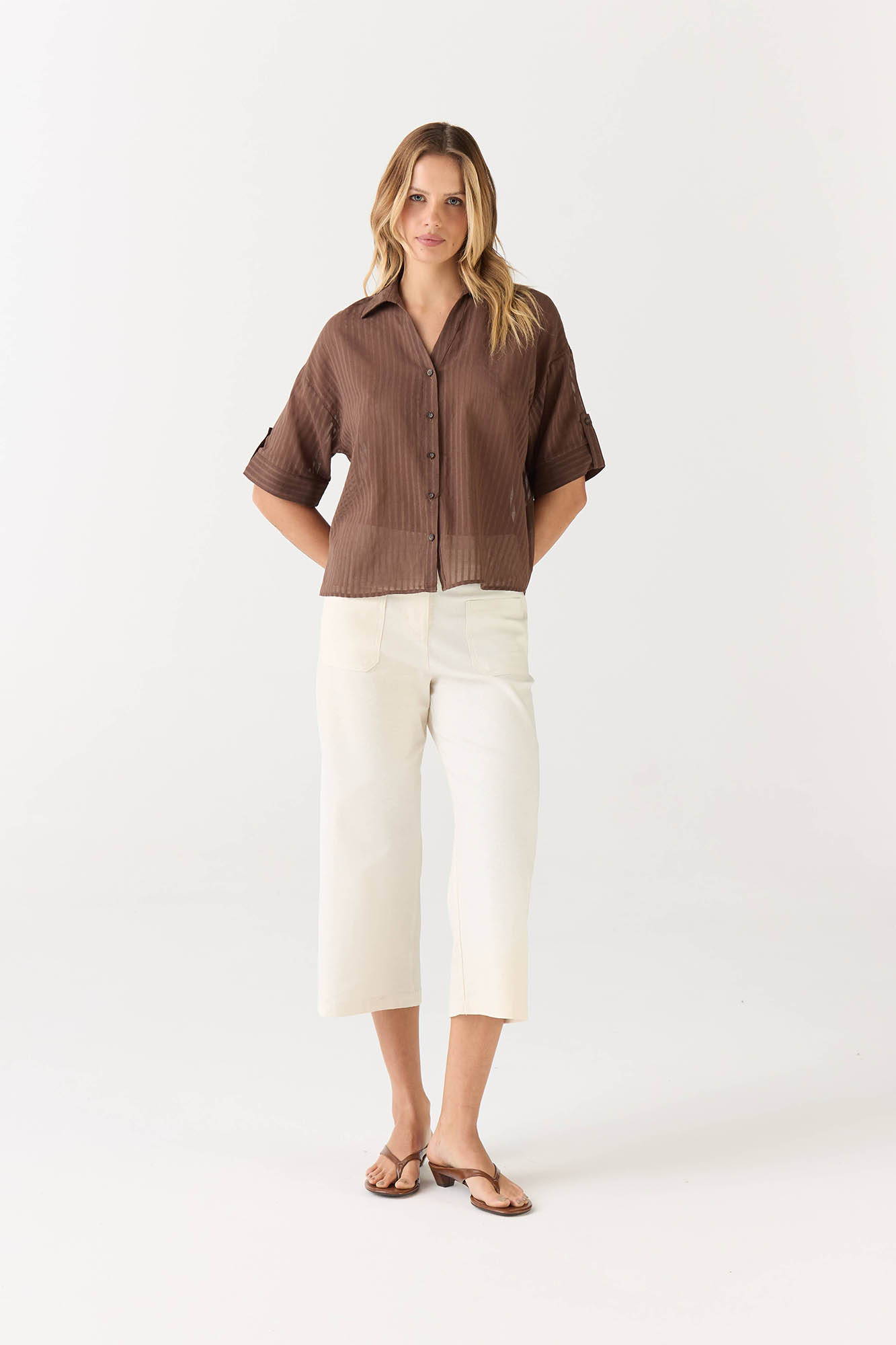 BLUSA NOUVELLE CHOCOLATE