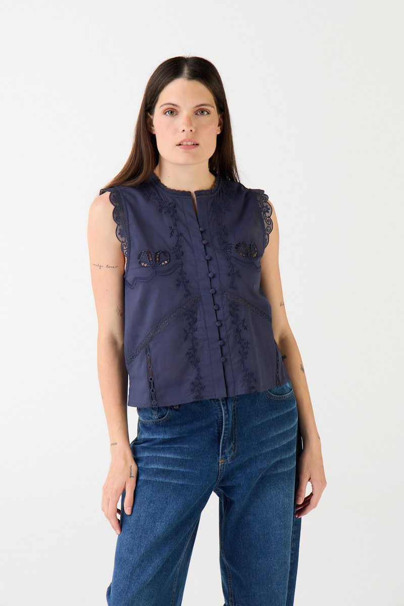 BLUSA JUNIN MARINO