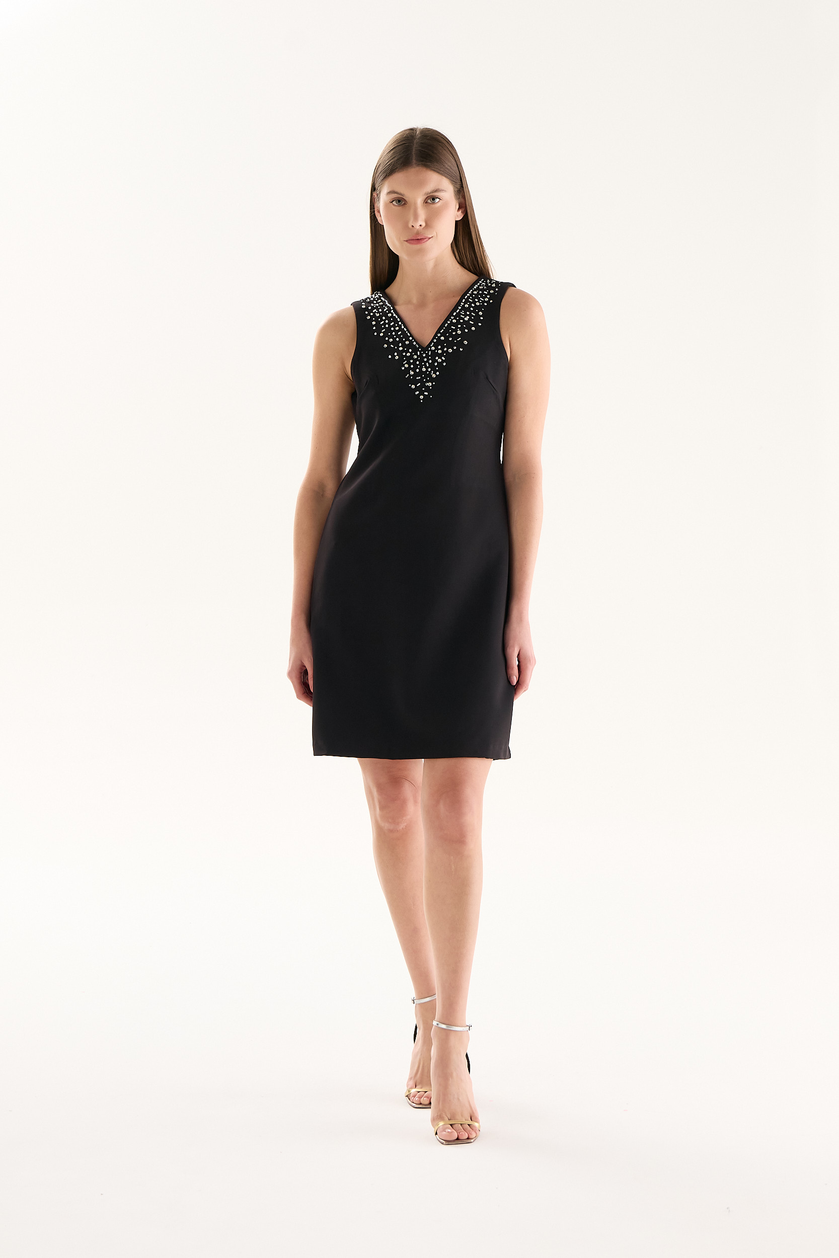 VESTIDO AZUL NEGRO